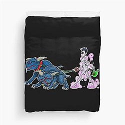 Walking the Terror Dog Duvet Cover