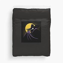 The Terror that Flaps in Night Sticker Duvet Cover