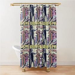 The Terror Adaptors Robot Shower Curtain