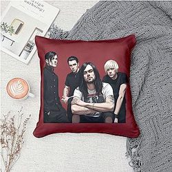 The Used - Bert McCracken Vocalist The Used Throw Pillow