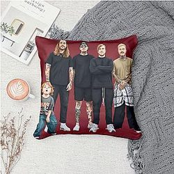 The Used LA 2301 - Led by iconic lead singer Bert McCracken The Used Throw Pillow