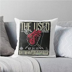 The used Band Throw Pillow RB0301
