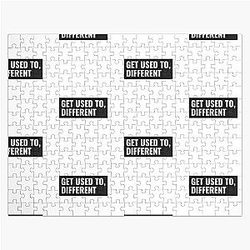 Get Used to Different Black Jigsaw Puzzle RB0301