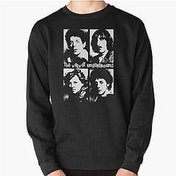 The Velvet Underground - White Stencil Pullover Sweatshirt