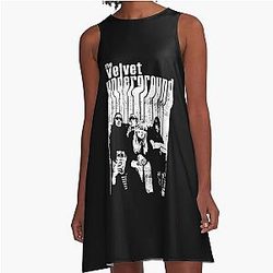 The Velvet Underground Vintage Warh Loureed Gif For Fan A-Line Dress