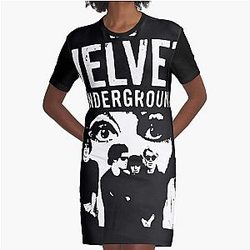 The Velvet Underground Andy Warhol Nico Classic T-Shirt Graphic T-Shirt Dress
