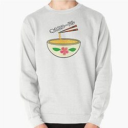 Japanese Anime Cute Pink Flower Pullover Sweatshirt