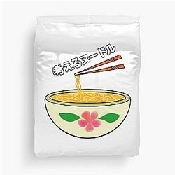Japanese Anime Cute Pink Flower Duvet Cover