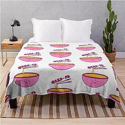 Think Noodles Japanese Anime Throw Blanket