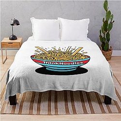 Thinknoodles Inspired Merchandise - Unique Fan Art Designs - Perfect Gift for Gamers and Thinknoodles Fans Throw Blanket