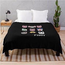 Thinknoodles Piggy Merchandise Throw Blanket