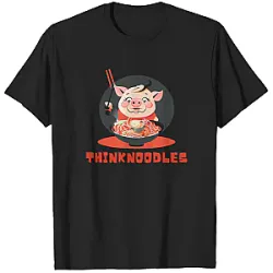Thinknoodles Piggy PTTT2105  Thinknoodles T-Shirts
