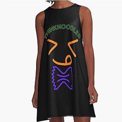 Funny Thinknoodles A-Line Dress