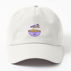 Think Noodles Japanese Anime Cute Purple Flower Dad Hat