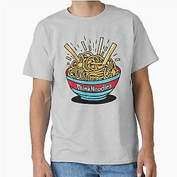 Thinknoodles Marchandise Inspirée - Unique Fan Art Designs - Cadeaux parfaits pour les joueurs et Thinknoodles Eventails T-shirt classique