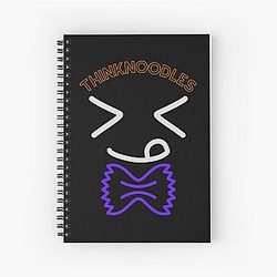 Funny Prints Thinknoodles Gifts Spiral Notebook