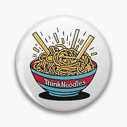Thinknoodles Inspired Merchandise - Unique Fan Art Design Perfect Gifts for Gamers and Thinknoodles Fans Pin