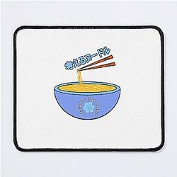 Japanese Anime Cute Blue Flower Mouse Pad
