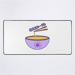 Think Noodles Japanese Anime Cute Purple Flower Desk Mat