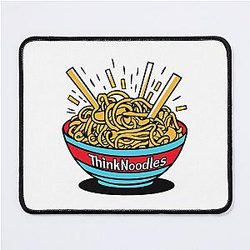 Thinknoodles Inspired Merchandise - Unique Fan Art Designs for Gamers and Fans Mouse Pad