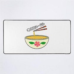 Think Noodles Japanese Anime Pink Flower Desk Mat