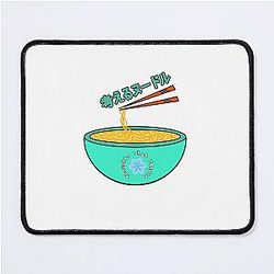 Think noodles Japanese anime cute Flower Mouse Pad