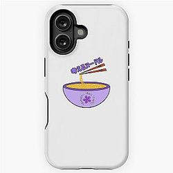 Think noodles Japanese Anime Cute Purple Flower iPhone Tough Case