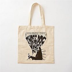 Three Concert Dog Poster The Black Stencil  Cotton Tote Bag