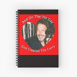 Puppy and Tim Curry Spiral Notebook