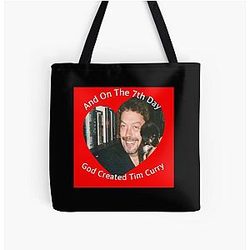 Puppy and Tim Curry All Over Print Tote Bag