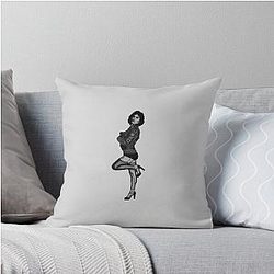 Tim Curry Vintage Digital Art Throw Pillow