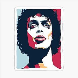 The Rocky Horror Picture Show Tim Curry Rock History Sticker