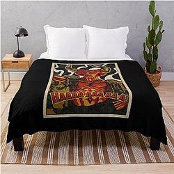 Tim Curry Darkness Comic Throw Blanket