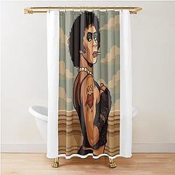 Rocky Horror Picture Show Tim Curry Rock History Shower Curtain