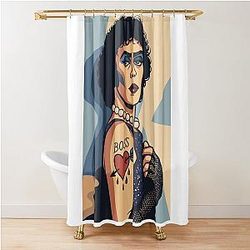 Rocky Horror Picture Show Tim Curry Rock History Shower Curtain