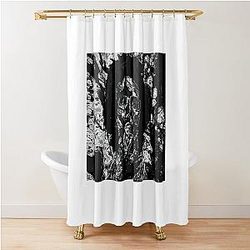 Psychedelic Ink Blot Tim Curry Shower Curtain