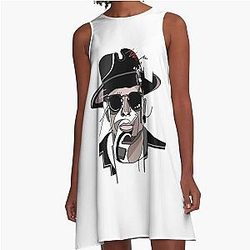 Geo-Porträt von Timmy Trumpet A-Line Dress