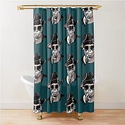 Géo portrait de Timmy Trumpet Shower Curtain