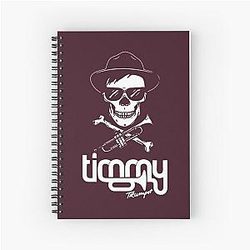 Timmy Trumpet White Spiral Notebook