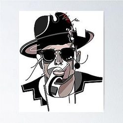 Geo-Portrait von Timmy Trumpet Poster