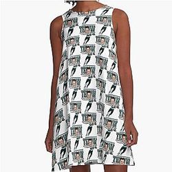 Tim Tebow Cartoon A Line Dress