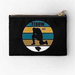 Tim Tebow Tight End for the Jacksonville Jaguars Tim Tebow Kneeling Zipper Pouch