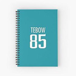 Tim Tebow Jaguars Jersey Spiral Notebook