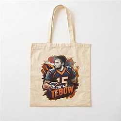 Tim Tebow Denver Broncos Cotton Tote Bag