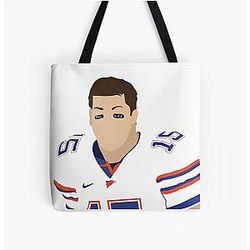 Tim Tebow Philippians 4:13 All Over Print Tote Bag