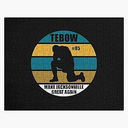 Make Jacksonville Great Again Tim Tebow Kneeling Tight End for the Jaguars Florida Tebow Time Puzzle