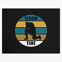 Tebow Time Tim Tebow Kneeling Tight End Jacksonville Jaguars Florida Jigsaw Puzzle