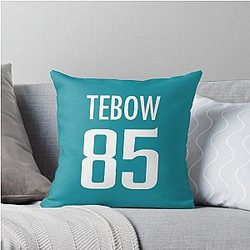 Tim Tebow Jaguars Jersey Throw Pillow
