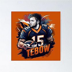 Tim Tebow Denver Broncos Poster