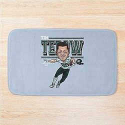 Tim Tebow Cartoon Bath Mat